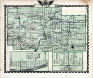 Ogle County Map, Oregon, Polo, Illinois State Atlas 1876